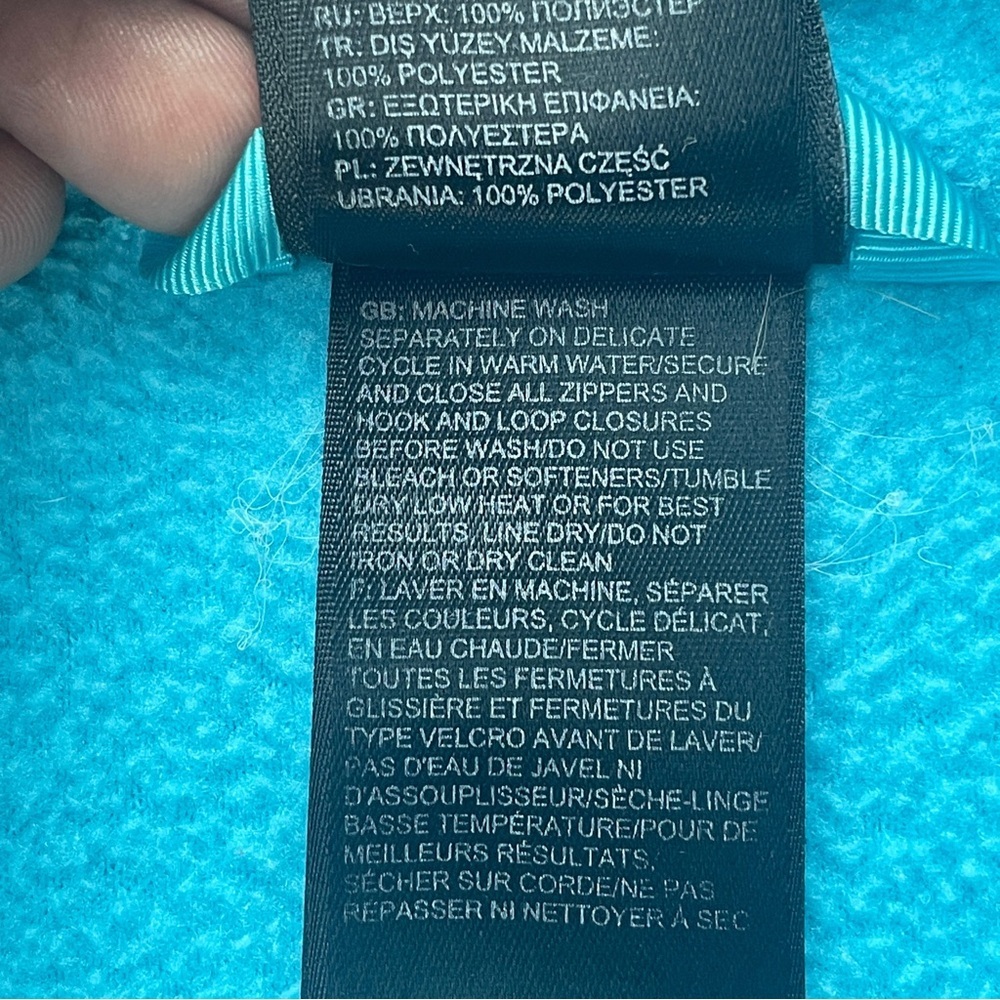 The North Face Turquoise Fleece Jacket - Picture 8 of 11